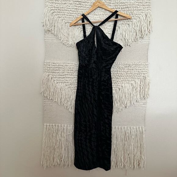 Dress the Population Dresses & Skirts - Dress the Population Velvet Halter Dress